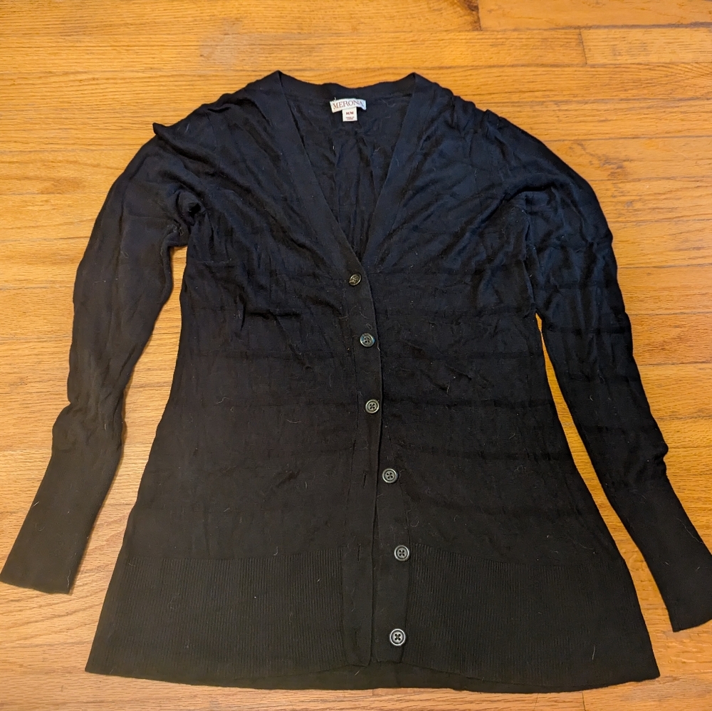 Merona women's cardigan black